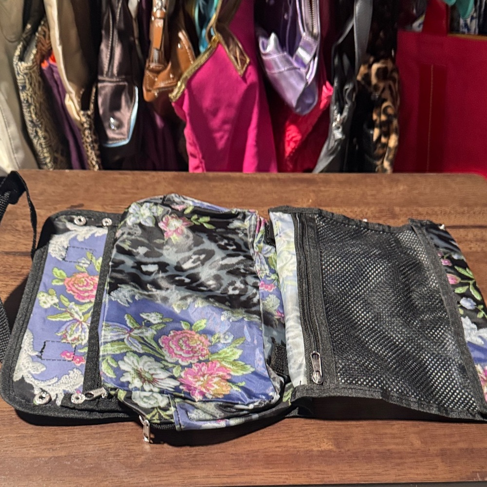 Avon Floral Black Women's makeup Bag